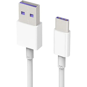 HUAWEI HL1289 SUPERCHARGE 5A USB TYPE-C CABLE WHITE BULK