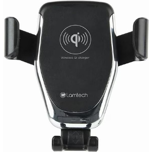 LAMTECH CAR PHONE HOLDER WITH QI WIRELESS CHARGER 10W LAM023862