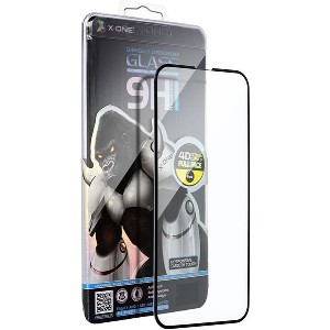X-ONE FULL COVER EXTRA STRONG CRYSTAL CLEAR FOR SAMSUNG S23 FE TEMPERED GLASS 9H