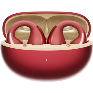 QCY CROSSKY C30S RED (QT33S) OPEN EAR BT6.0 LDAC/AAC/SBC EARBUDS 40H CALL NOISE AI CANCEL DUAL