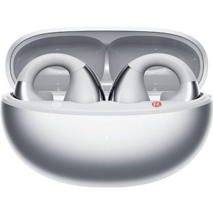 QCY CROSSKY C30S SILVER (QT33S) OPEN EAR BT6.0 LDAC/AAC/SBC EARBUDS 40H CALL NOISE AI CANCEL DUAL