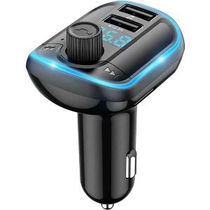 YESIDO Y44 FM TRANSMITTER AND CAR CHARGER BLACK