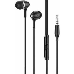 LAMTECH FASHIONABLE 3,5MM EARPHONES WITH MIC BLACK LAM111719
