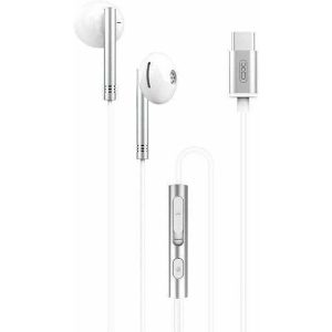 XO EP29 ΕΝΣΥΡΜΑΤΑ ΣΤΕΡΕΟΦΩΝΙΚΑ ΑΚΟΥΣΤΙΚΑ ΜΕ ΜΙΚΡΟΦΩΝΟ ΚΑΙ ΒΥΣΜΑ USB-C ΣΕ ΑΣΗΜΙ ΧΡΩΜΑ