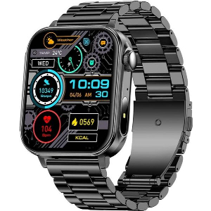 COLMI SMARTWATCH P80 1.83 IPS WITH HEART RATE BLACK - METAL STRAP