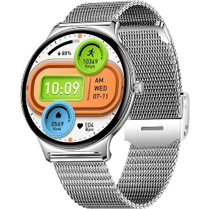 COLMI SMARTWATCH V89 1.43' AMOLED WITH HEART RATE SILVER - METAL STRAP