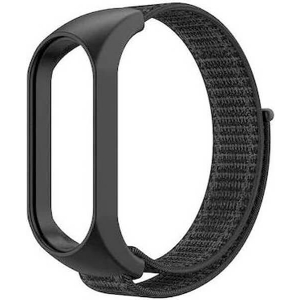 STRAP NYLON FOR SMARTBAND XIAOMI MI BAND 5 / 6 / 7 BLACK (05)