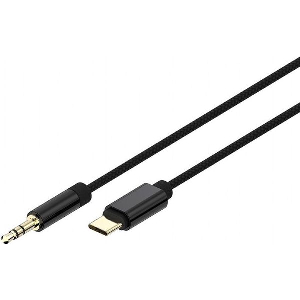 CABLEXPERT USB-C TO STEREO 3.5MM AUX CABLE 1.5M BLACK CCA-CM3.5M-1.5M