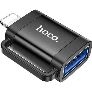 HOCO UA31A LIGHTNING TO USB-A OTG ADAPTER BLACK