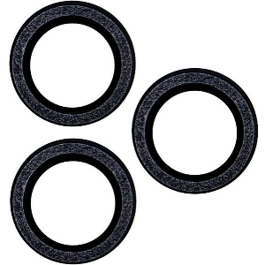 SET OF LENS GLASSES FOR IPHONE 12 PRO MAX 6,7 BLACK GLITTER (3 PCS)