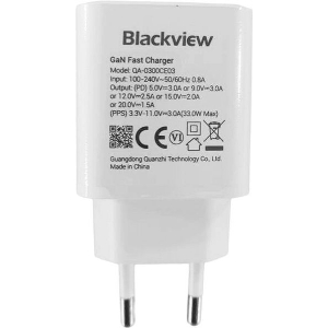 BLACKVIEW TYPE-C GAN POWER ADAPTER 30/33W WHITE BV-PA-30/33W