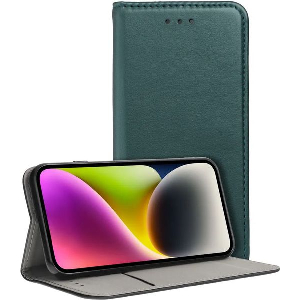 SMART MAGNETO BOOK CASE FOR XIAOMI REDMI NOTE 14 PRO 5G / 14 PRO PLUS 5G DARK GREEN