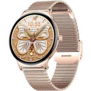 COLMI SMARTWATCH V89 1.43' AMOLED WITH HEART RATE GOLD - METAL STRAP