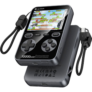 LAMTECH GAME CONSOLE WITH 1500 GAMES & POWERBANK 10000MAH BLACK LAM980855