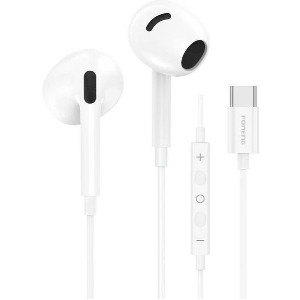 HANDS FREE STEREO FONENG T66 USB C WHITE