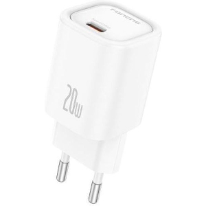 TRAVEL FAST CHARGER FONENG EU69 WITH OUTPUT USB C PD 20W 3A WHITE