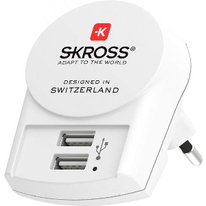 SKROSS EURO USB CHARGER 2 X USB-A 2.4A