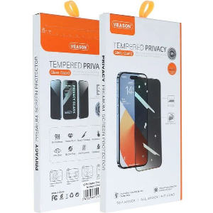 6D PRO VEASON PRIVACY GLASS FOR IPHONE 16 PRO BLACK