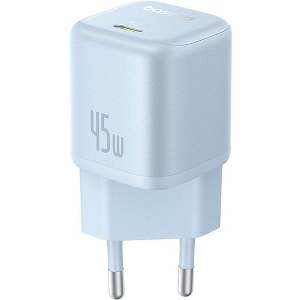 BASEUS WALL CHARGER PICOGO 45W 3A 1 X TYPE-C BLUE
