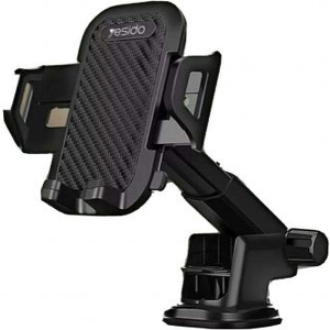 YESIDO C23 CAR HOLDER 3.8INCH - 6.4INCH BLACK