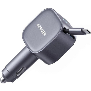 ANKER CAR CHARGER NANO 75W 3A 1X TYPE-C WITH TYPE-C CABLE GREY A2738HA2