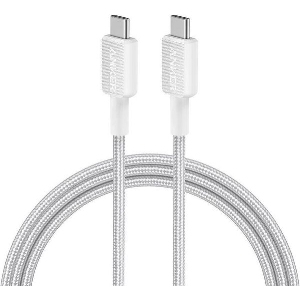 ANKER TYPE-C TO TYPE-C CABLE 322 60W 3A 0.9M WHITE A81F5G21