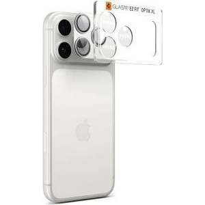 SPIGEN GLASS TR EZ FIT OPTIK PRO XL 1 PACK SILVER FOR IPHONE 17 PRO MAX