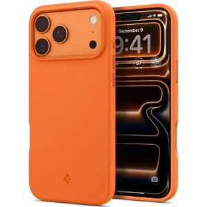 SPIGEN HARD CASE SILICONE FIT WITH MAGSAFE FOR APPLE IPHONE 17 PRO COSMIC ORANGE ACS11379