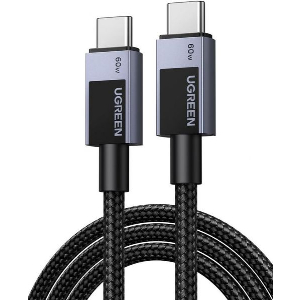 UGREEN TYPE-C TO TYPE-C CABLE L524 60W 3A 2M GREY