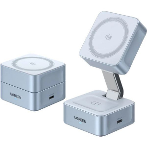 UGREEN WIRELESS CHARGER W752 2IN1. 35W 3A 1 X TYPE-C BLUE