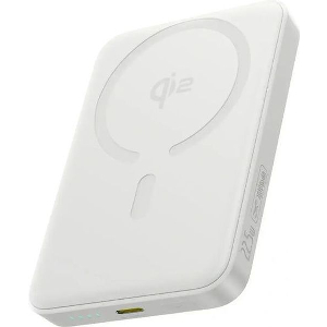 BASEUS ENERFILL FM12 MAGNETIC WIRELESS POWERBANK 10000MAH 22.5W PD + FQI WHITE E0028501