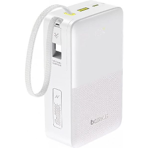 BASEUS POWERBANK ENERFILL BIPOW2 PRO 30000MAH 22.5W QC + PD WHITE E0028101