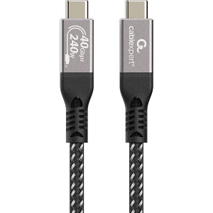 CABLEXPERT PREMIUM USB 4 TYPE-C CHARGING & DATA CABLE 40 GBPS 240W 0.5M CCBP-USB4-CMCM240-0.5M