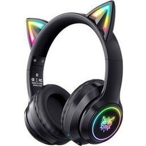 ONIKUMA ΑΣΥΡΜΑΤΑ ΑΚΟΥΣΤΙΚΑ GAMING B90 ΜΕ ΑΥΤΙΑ ΓΑΤΑΣ (ΜΑΥΡΟ)