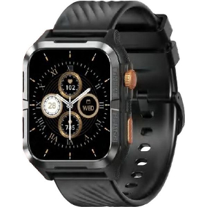 BLACKVIEW BT5.3 WATERPROOF-10M SMARTWATCH WITH DA GPT & LED TORCH BLACK W10PRO-B