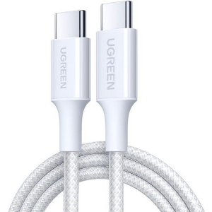 UGREEN TYPE-C TO TYPE-C CABLE L501 60W 3A 1M WHITE