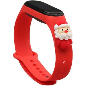 STRAP XIAOMI MI BAND 3/ MI BAND 4 XMAS SANTA RED BULK