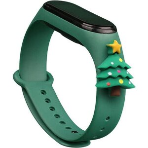 STRAP XIAOMI MI BAND 3/ MI BAND 4 XMAS TREE GREEN BULK