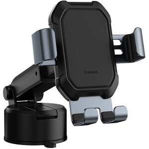 BASEUS TANK GRAVITY CAR MOUNT HOLDER WITH SUCTION BASE TARNISH BLACK