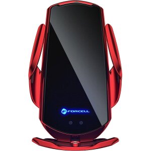 FORCELL HS1 15W CAR HOLDER WIRELESS CHARGING AUTOMATIC RED