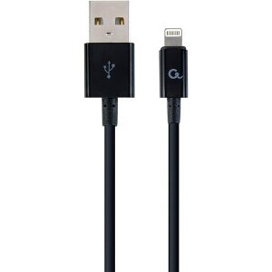 CABLEXPERT CC-USB2P-AMLM-1M 8-PIN CHARGING AND DATA CABLE 1M BLACK