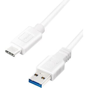 LOGILINK CU0172 USB 3.2 GEN1X1 CABLE USB-A MALE TO USB-C MALE 0.15M WHITE