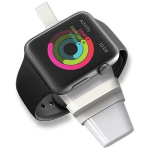 4SMARTS WIRELESS CHARGER VOLTBEAM MINI 2.5W FOR APPLE WATCH 1-6 / SE WITH USB-A CONNECTOR WHITE