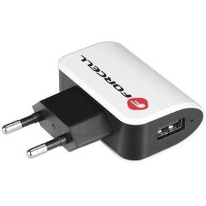 FORCELL UNIVERSAL TRAVEL CHARGER UNIVERSAL 1A WITH USB SOCKET