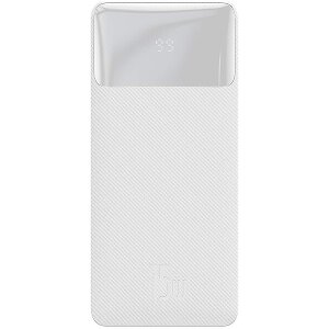 BASEUS BIPOW FAST CHARGE DIGITAL DISPLAY POWER BANK 10000MAH 15W WHITE