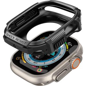 SPIGEN RUGGED ARMOR BLACK FOR APPLE WATCH ULTRA 49MM
