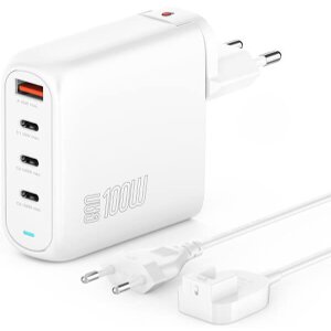 4SMARTS CHARGER GAN FLEX PRO 140W 3X USB TYPE-C + USB-A WHITE