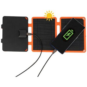 4SMARTS SOLAR PANEL VOLTSOLAR COMPACT 10W WITH USB-A CONNECTOR BLACK/ORANGE