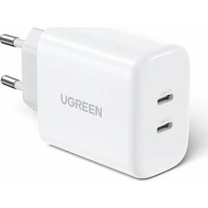 CHARGER UGREEN CD243 40W DUAL PD WHITE 10343