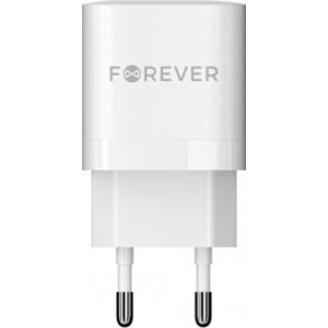 FOREVER TC-05 GAN PD QC CHARGER 1X USB-C 1X USB 33W WHITE